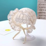 新作★ 人気 ★ 子供用★ベビーハット★ 帽子★日除け帽★レース★ かわいい★ 2色