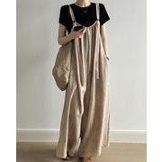 サロペット レディース キャミサロペット オーバーオール ボトム パンツ オールインワン 体型カバー