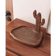ブームが巻き起こる 実木 サボテン鍵収納トレイ 玄関インテリア エントランス装飾 卓上復古スタイル 置物