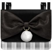 ■CRUX(クラックス)■　ワイドポシェットポケット　ファーリボン