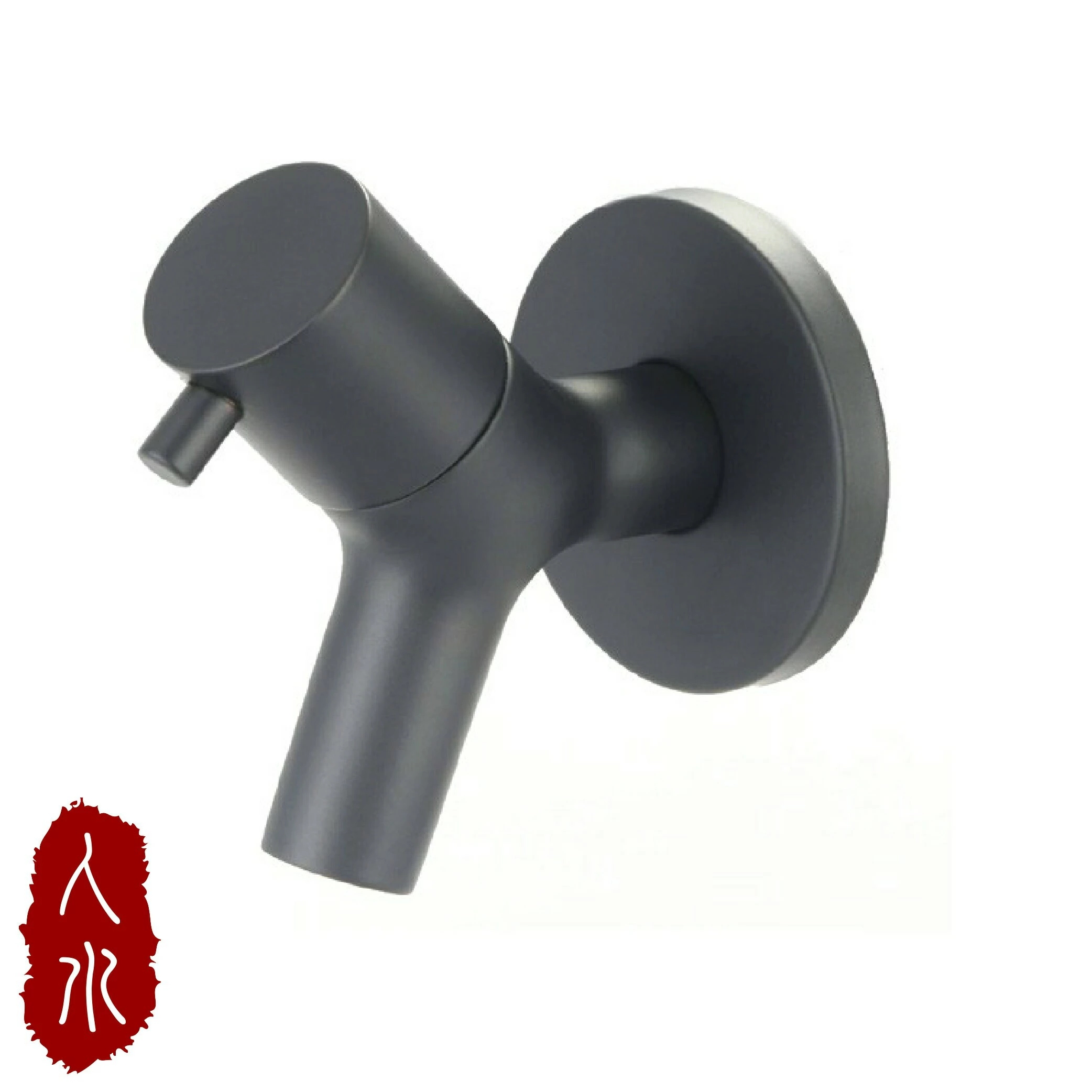 簡水栓 ブラック 屋外用蛇口【送料無料】【在庫あり】【直送可】