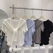 2025新品  子供服　キッズ服　トップス　半袖　Tシャツ    100-170cm   4色