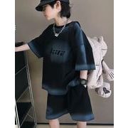 2025夏新品   子供服  男の子  キッズ   トップス+ズボン   カジュアル  夏服
