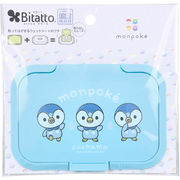 【アウトレット】ビタット 貼ってはがせるウェットシートのフタ モンポケ ポチャ・ポチャ・ポッチャマ 1個