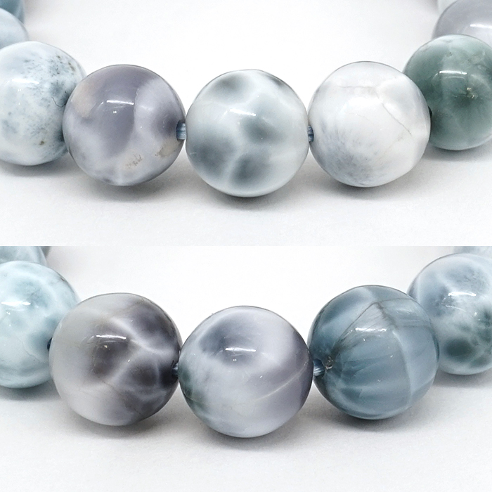 パープルラリマー 10mm ブレスレット【一点物】ドミニカ産 希少