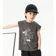 2025INS人気  キッズ  男の子  子供服 トップス   Tシャツ  ノースリーブ   夏服