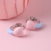 ★Heart★　ハートアクセ　ハートピアス　フープピアス　デイリー　韓国アクセサリー