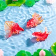 3色  金魚の置物  鯉  金魚装飾品  オーナメント  水槽用 小道具 金魚雑貨  4cm