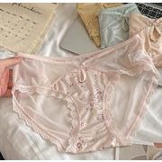 ショーツ パンツ レース 肌着 メッシュ シースルー ローウェスト