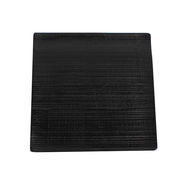 木製・漆塗　黒　中　四角　皿　お盆 トレー