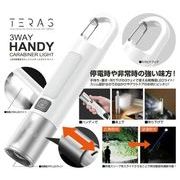 TERAS USB充電式 3ウェイハンディカラビナライト ホワイト 30965