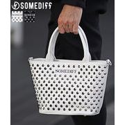 【2025年夏の新作】総柄プリント スタッズ ミニトートバッグ&ショルダーバッグ／SOMEDIFF
