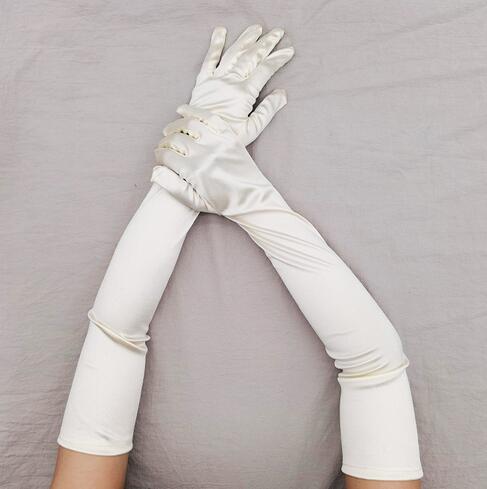 新品★手袋★袖カバー★サテン ★美しい★ブライダルグローブ★腕カバー★レディース★