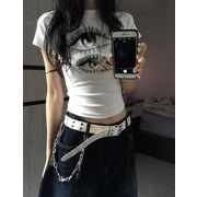 Tシャツ 半袖 ブラウス カットソー スリム レディーストップス