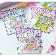 チャック付き袋 小物入れ 小分け袋 収納袋 梱包資材 ラッピング袋 プレゼント袋 12.5*13.5 3色展開