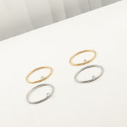 サージカルステンレスジルコニアバングル　アクセサリー　金属アレルギー対応　18kコーティング