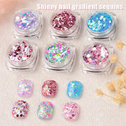 ホログラム ジェルネイル ネイル デコレーション ネイルパーツ 丸型 八角形 グリッター ホログラム ラメ