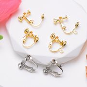 DIYパーツ★イヤリングパーツ★ハンドメイド用★ネジバネ玉ブラ★イヤリング部品★diy素材★デコパーツ