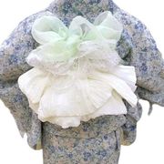 和装小物 兵児帯 しわ帯 リボン型作り帯 結び帯 浴衣小物 簡単に着る 袋帯 お花 花見 着物 成人式 11色