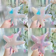 Y2K キッズ用 ガール カチューシャ ヒトデ 貝殻 人魚姫 マーメイド スパンコール 4色