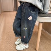 2025秋新作 韓国子供服 ジーパン子供服 ベビー服  キッズ服  ズボン 90-140cm