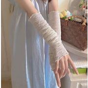 手袋 グローブ アームカバー  紫外線カット レース 冷感 お出かけ