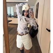 トップス Tシャツ ブラウス スリム 長袖 メッシュ クルーネック