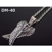 メンズネックレス　悪魔の羽ネックレス　ＳＶ風