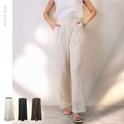 【2025新作】ブロックレース　ストレート　パンツ(32532)