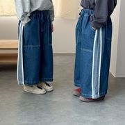 【2025秋新品】韓国風子供服  キッズ 男女兼用   ズボン  ジーンズ デニム 80cm-150cm