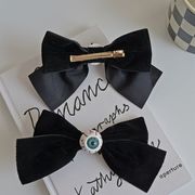 Y2K ハロウィン ガール ヘアクリップ ヘアピン ゴシック ダーク系 コスプレ パーティ 16cm リボン 悪魔の目