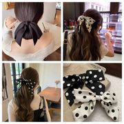 韓国風2025新作バウクリップ 後頭部アップ用 軽奢華ヘアアクセ