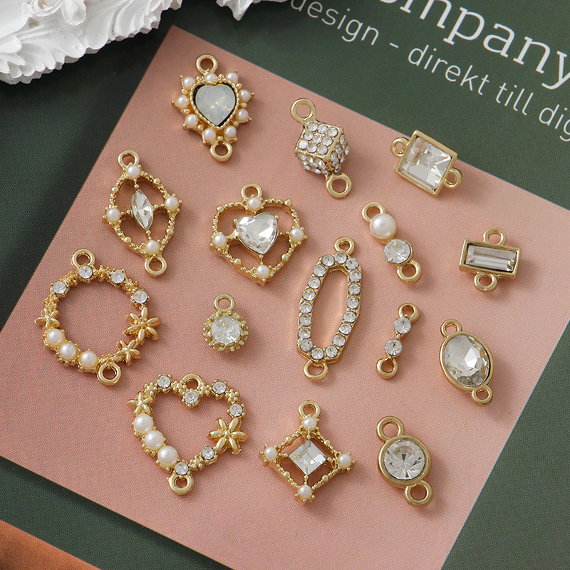 メタルパーツ メタル ビジュー パール ストーン アクセサリーパーツ ジュエリー カン コネクター チャーム