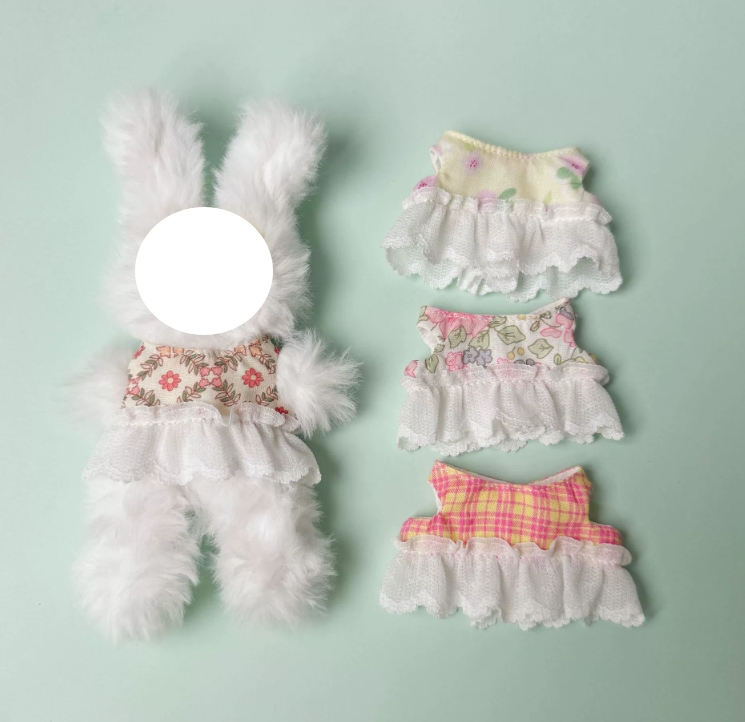 ワンピース  ぬいぐるみ用服   ミニドール   人形用    ドールハウス  4色  10-15cm