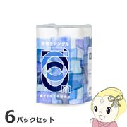 トイレットペーパー【箱売】6パック入り 長さ2倍巻き 100m 幅107mm 12ロール シングル 西日本衛材