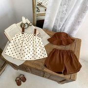 ★夏新作★韓国風ベビー服★トップス+ズボン+帽子★66～100