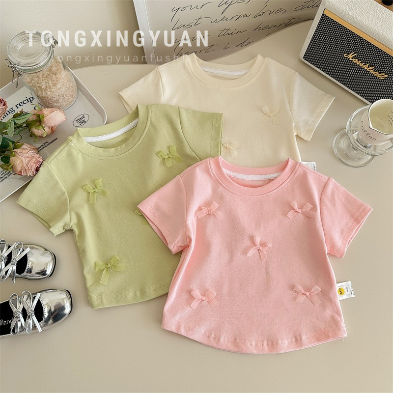 2025★夏新作★韓国風子供服★トップス★90cm～140cm 3色