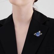 韓国風ブループラネットブローチ 軽奢華セーター＆スーツ用