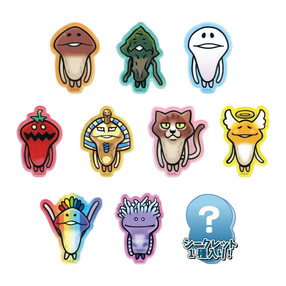なめこキャラクター ステッカー＆カード セット なめこキャラクター ステッカーセット - メルカリ