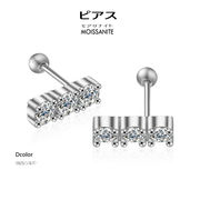 【ギフト対応】ピアス モアサナイト ダイヤモンド 四本爪 ジュエリーアクセサリー