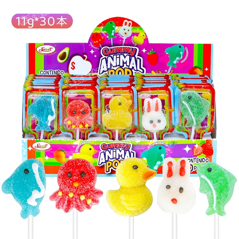 【30本入り】グミ ソフトキャンディ 果物味 SNSで話題沸騰 咀嚼音 動物グミ 甘酸っぱい ASMR 個包装