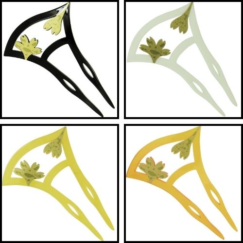 ヘアアクセサリー、　アクリル　簪　H00064H