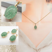 アベンチュリン インド産   約12×16mm オーバル 天然石 ステンレス 金属アレルギー対応