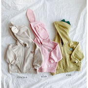 全3色[73-100cm] キッズ INS風 長袖パーカー フード付き トレーナパーカー アウター 子供 女の子男の子