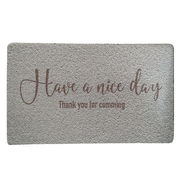 ふかふかテラスマット Have a nice day 75×45　玄関マット/ベランダ/庭/通気性