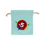 【巾着袋】ピクミン サガラ刺繍巾着 ライトブルー
