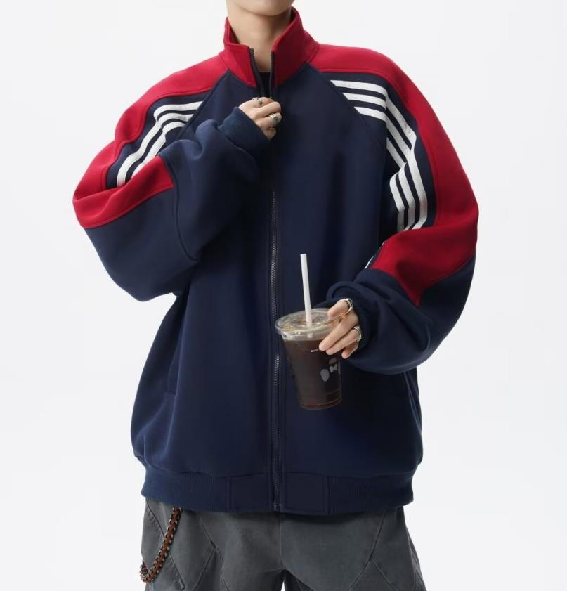 2025春秋新作 メンズ 男 カジュアル トップス 長袖 スウェット アウター コート ジャケット