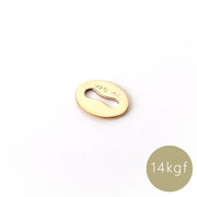 【14KGF】刻印入り プレート タグ オーバル型 4.5×3.5ｍｍ ダルマカン ゴールドフィルド アクセサリー