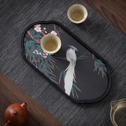 茶トレイ・乾式茶盤・小型吸水茶台・家庭用一人用茶道具・復古風