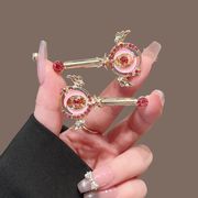 新作  ヘアピン バンスクリップ  ヘアアクセサリー DIY 髪止め デコ素材 ヘアピン 手芸材料 クリップ